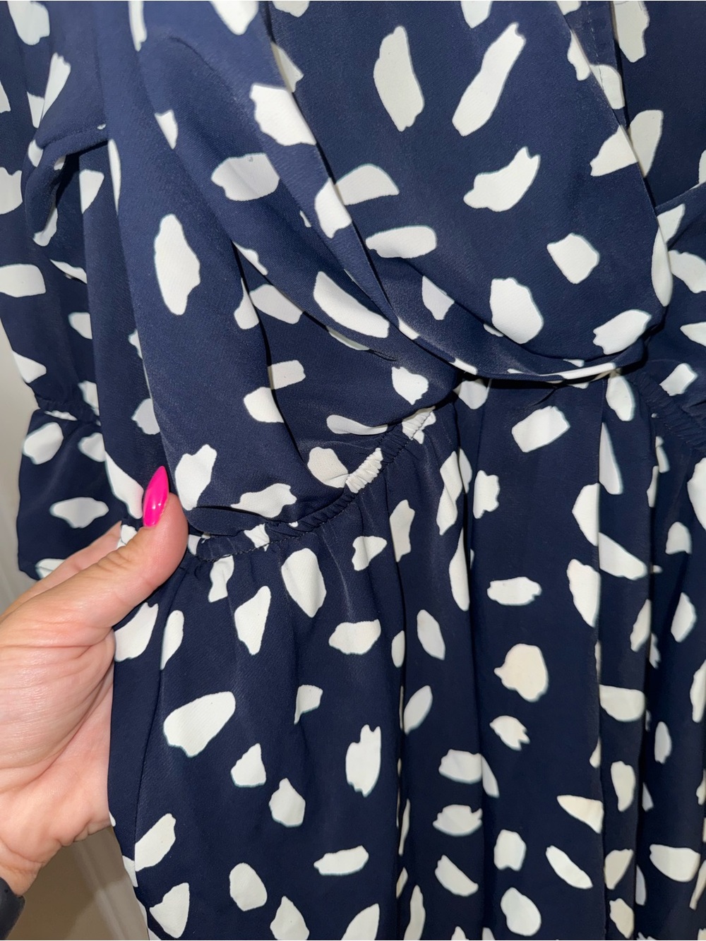 Ruffled Polka Dot Dress - Picture 5 of 8